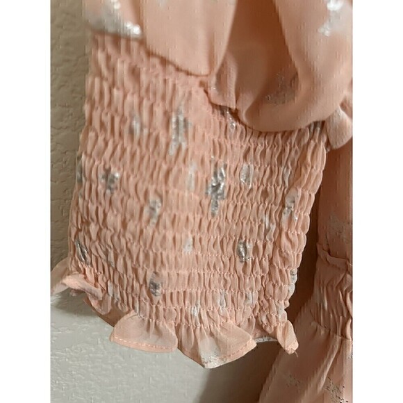 Buddy Love Dress Size Small Bronx Elastic Waist Mini Ballet Slipper Silver Stars - Picture 6 of 6